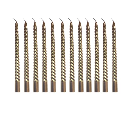 Cadzyre kerzenset – 12 stabkerzen Golden,44g/Stück, pyramidenkerzen,2X25cm Drehen Sie die pyramidenkerzen Silber,Perfekt für Hochzeiten, Partys, Kirchen (Goldene ) Cadzyre kerzenset – 12 stabkerzen Golden,44g/Stück, pyramidenkerzen,2X25cm Drehen Sie die pyramidenkerzen Silber,Perfekt für Hochzeiten, Partys, Kirchen (Goldene ) von Cadzyre