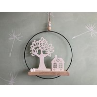 Fensterdeko, Metallring, Deko Zum Hängen, Baum Hängen von CaementaART