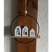 Lichthäuser Im Metallring, Fensterdeko, Häuser Lichthäuser Im Metallring, Fensterdeko, Häuser von CaementaART