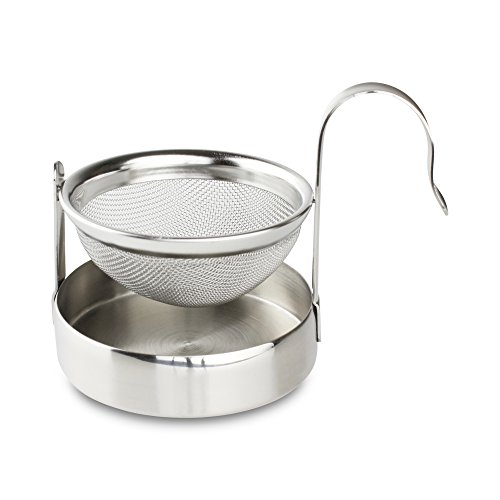 Café Olé Grunwerg Teesieb mit Abtropfbecher Behälter – Edelstahl Café Olé Grunwerg Teesieb mit Abtropfbecher Behälter – Edelstahl von Café Olé