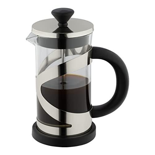 Café Olé Classico Cafetiere, Chrom-Finish, 350 ml, 3 Tassen, French Press Kaffeemaschine, hitzebeständiger Griff, Edelstahl, CM-03C von Café Olé