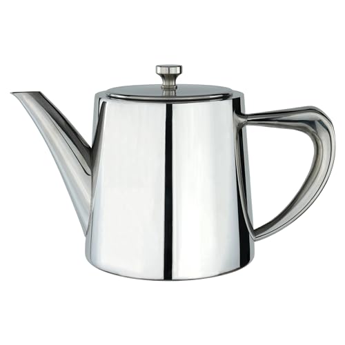 Café Olé DW-035 Derwent Teekanne, Edelstahl, 900 ml, 3 Tassen, hochglanzpoliert von Café Olé