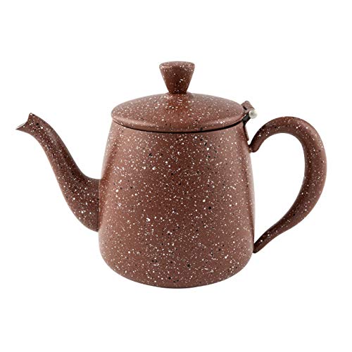 Café Olé PT-035RG Erstklassige Premium 35oz 1L Teekanne aus hochwertigem Edelstahl – Rot Granit, Tropffreies Ausgieβen, Hohle Griffen & Klappdeckel, 1 Liter Café Olé PT-035RG Erstklassige Premium 35oz 1L Teekanne aus hochwertigem Edelstahl – Rot Granit, Tropffreies Ausgieβen, Hohle Griffen & Klappdeckel, 1 Liter von Café Olé