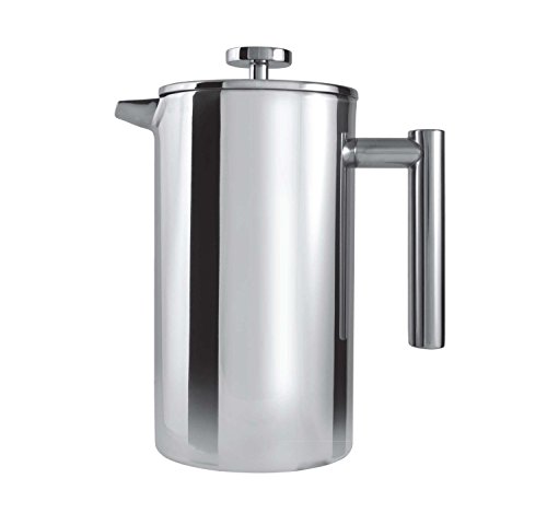 Grunwerg Cafe Ole Double Wall Insulated Straight 12 Cup/ 51oz Stainless Steel Cafetiere by Grunwerg von Café Olé