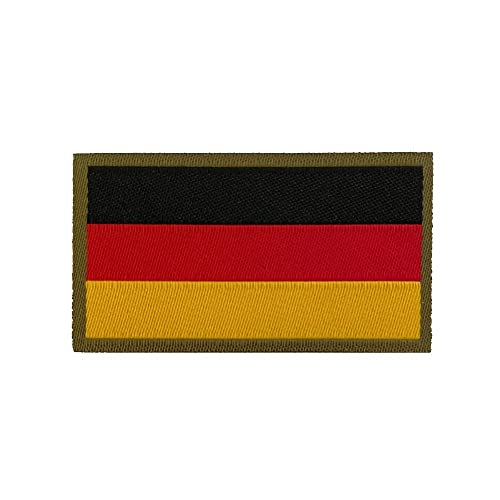 Café Viereck ® Bundeswehr Germany Deutschland Flaggen Patch Hoheitsabzeichen - 5 x 3 cm gewebt mit Klett 1 Stück von Café Viereck