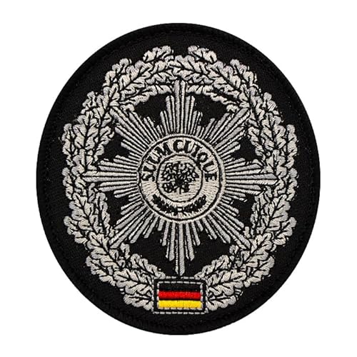 Café Viereck ® Bundeswehr Truppengattung Barettabzeichen Patch Gestickt mit Klett - 8,5 cm hoch (Feldjäger/Militärpolizei) von Café Viereck
