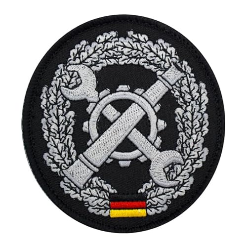 Café Viereck ® Bundeswehr Truppengattung Barettabzeichen Patch Gestickt mit Klett - 8,5 cm hoch (Instandsetzung) von Café Viereck