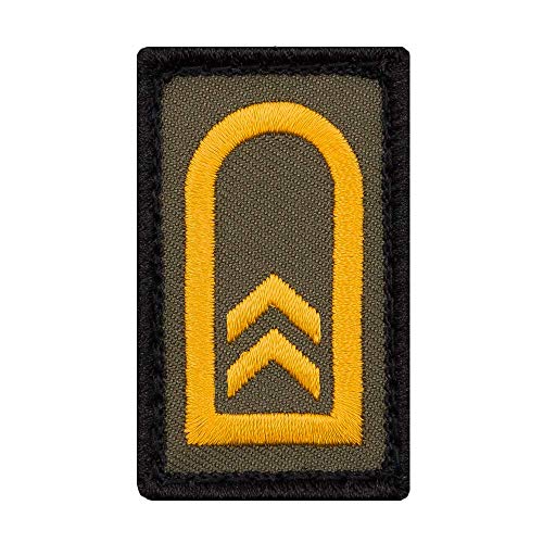 Café Viereck ® Oberbootsmann Marine Bundeswehr Rank Patch mit Dienstgrad - Gestickt mit Klett – 3 x 5 cm (Oliv Mini) von Café Viereck