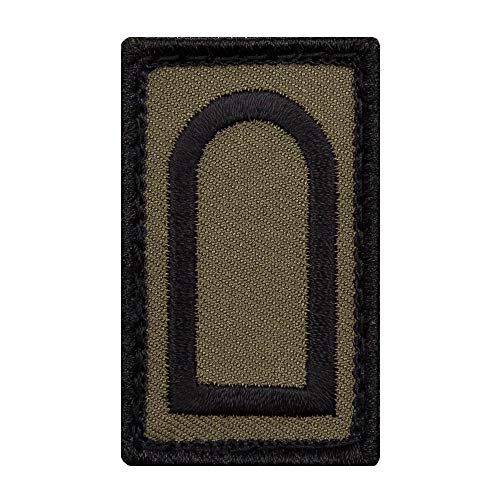 Café Viereck ® Stabsunteroffizier Bundeswehr Rank Patch mit Dienstgrad - Gestickt mit Klett – 3 x 5 cm (Oliv Mini) von Café Viereck