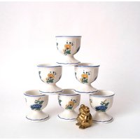 Set Of 6 Porcelain Egg Cups Series Phönix Blau Made By Villeroy Boch West Germany - Mid Century Modern Design Set Of 6 Porcelain Egg Cups Series Phönix Blau Made By Villeroy Boch West Germany - Mid Century Modern Design von CafeIrma
