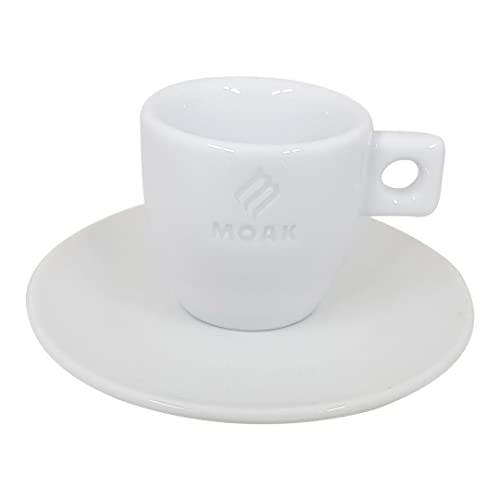 Moak Caffe Espressotasse mit Unterteller in weiss von Caffe Milano