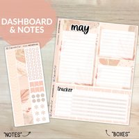Dashboard & Notes Kit - Neutral Boho [ Bk-055 ] von CaffeinatedCait