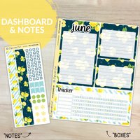 Dashboard & Notes Kit - Sunshine & Lemons [ Bk-066 ] von CaffeinatedCait