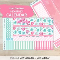 Kalender Kit Für Erin Condren Planer - Be Mine [ Mk-025 ] von CaffeinatedCait