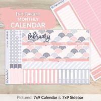 Kalender Kit Für Erin Condren Planer - Boho & Chill [ Mk-026 ] von CaffeinatedCait