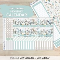 Kalender Kit Für Erin Condren Planer - Fields Of Frost [ Mk-014 ] von CaffeinatedCait