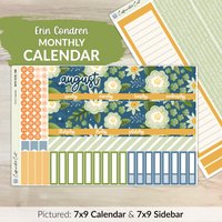 Kalender Kit Für Erin Condren Planer - Grüner Daumen [ Mk-086 ] von CaffeinatedCait