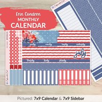 Kalender Kit Für Erin Condren Planer - Independence [ Mk-074 ] von CaffeinatedCait