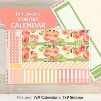 Kalender Kit Für Erin Condren Planer - Just Peachy [ Mk-054 ] von CaffeinatedCait