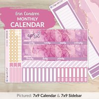 Kalender Kit Für Erin Condren Planer - Mystic Mauve [ Mk-049 ] von CaffeinatedCait