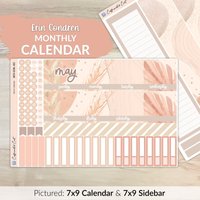 Kalender Kit Für Erin Condren Planer - Neutral Boho [ Mk-055 ] von CaffeinatedCait