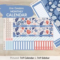 Kalender Kit Für Erin Condren Planer - Oceana [ Mk-077 ] von CaffeinatedCait