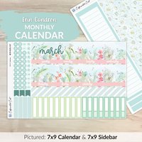 Kalender Kit Für Erin Condren Planer - Pusteblumen [ Mk-037 ] von CaffeinatedCait