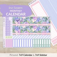 Kalender Kit Für Erin Condren Planer - Spring Bouquet [ Mk-047 ] von CaffeinatedCait