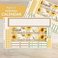 Kalender Kit Für Makselife Planners - Cottage Sunflower [ Mk-088 ] von CaffeinatedCait