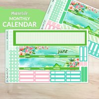 Kalender Kit Für Makselife Planners - Emerald Shores [ Mk-061 ] von CaffeinatedCait