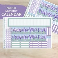 Kalender Kit Für Makselife Planners - Lavender Fields [ Mk-043 ] von CaffeinatedCait