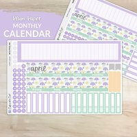 Kalender Kit Für Plum Paper Planners - April Showers [ Mk-048 ] von CaffeinatedCait