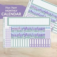 Kalender Kit Für Plum Paper Planners - Lavender Fields [ Mk-043 ] von CaffeinatedCait