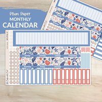 Kalender Kit Für Plum Paper Planners - Oceana [ Mk-077 ] von CaffeinatedCait