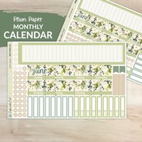 Kalender Kit Für Plum Paper Planners - Serene [ Mk-067 ] von CaffeinatedCait