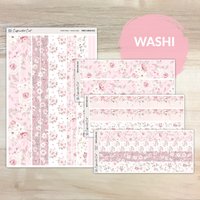 Washi Streifen - Rosé [ Wk-022 ] von CaffeinatedCait