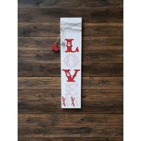 Handbemaltvalentinstag Holz Veranda Zeichen, Valentinstag Dekor von CaffeineChaosDesigns