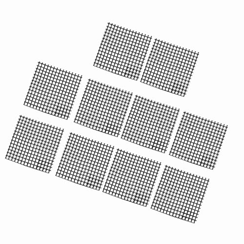 10 Stück Blumentopfmatte, Garten Absorbent Blumentopf Loch Runde Mesh Matte Drainage Pad Pflanze Topf Bonsai Bottom Grid Mat(5) von Cafopgrill
