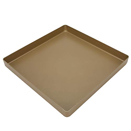 28x28x3cm Backbleche aus Backblech, quadratische Antihaft-Backform aus Aluminiumlegierung mit quadratischer Form Brot Pizza-Backblech-Backwerkzeug zum Backen von Keksen von Cafopgrill