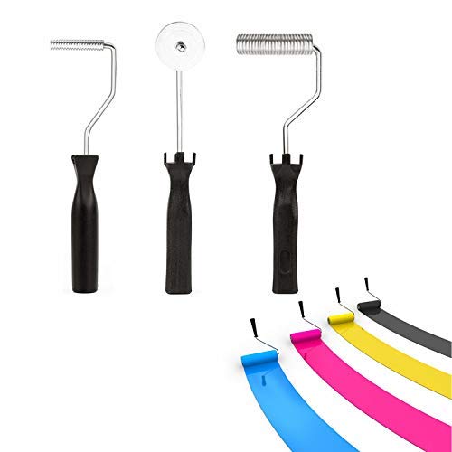 3 Teile/Satz Fiberglas Roller Kit Aluminiumlegierung Fiberglas Bubble Paddle Tool Laminier Roller Kit für FRP Form Glas Paste Composite von Cafopgrill