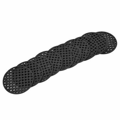 Cafopgrill 10 Stück Blumentopfmatte, Garten Absorbent Blumentopf Loch Runde Mesh Matte Drainage Pad Pflanze Topf Bonsai Bottom Grid Mat(4.5) von Cafopgrill