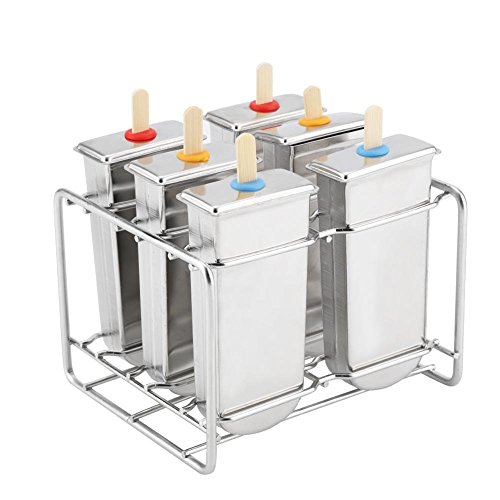 Cafopgrill Edelstahl EIS EIS am Stiel Formen Kit EIS Makers mit Tray Industrial Home Küche DIY EIS Maker Tool(4#) von Cafopgrill