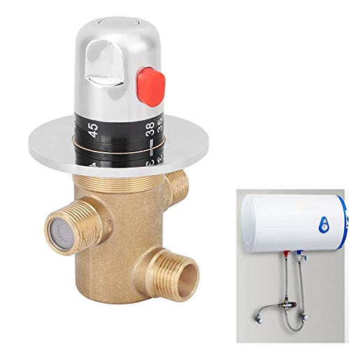 Cafopgrill Messing Mischventil 3-Wege-Thermostat G1/2in3-Wege-Messing-Thermostat-Mischventil Hahn-Temperatur-Mischer-Regelventil Home Badezimmer Cafopgrill Messing Mischventil 3-Wege-Thermostat G1/2in3-Wege-Messing-Thermostat-Mischventil Hahn-Temperatur-Mischer-Regelventil Home Badezimmer von Cafopgrill