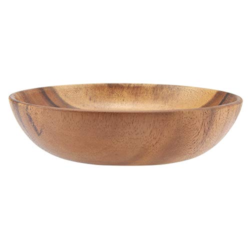 Massivholz Schüssel natürliche handgemachte klassische große runde Akazienholz Salat Suppe Dining Bowl Eco Friendly Premium Holz Küchenutensilien(#3) von Cafopgrill