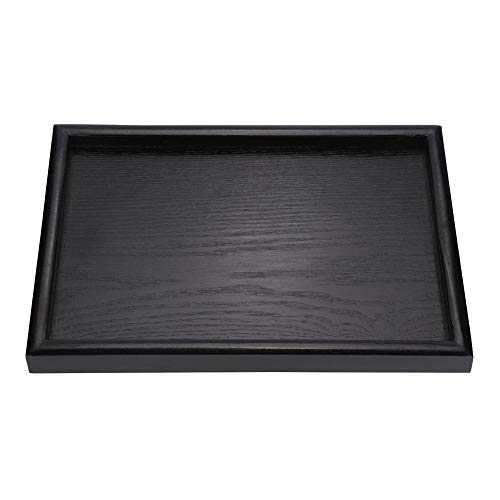 Rechteckige Form Massivholz Tee Kaffee Snacks Tablett Teller Restauranttabletts Geschachteltes Tablett Butler Serviertablett für die Küche Party Dinner(3 * 2 * 2cm) von Cafopgrill