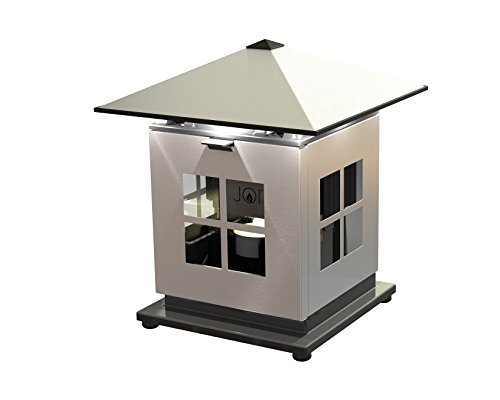 Caframo JOI® by, Candle Heat Powered, Weatherproof LED Lamp for Indoor or Outdoor Use, Silver von Caframo