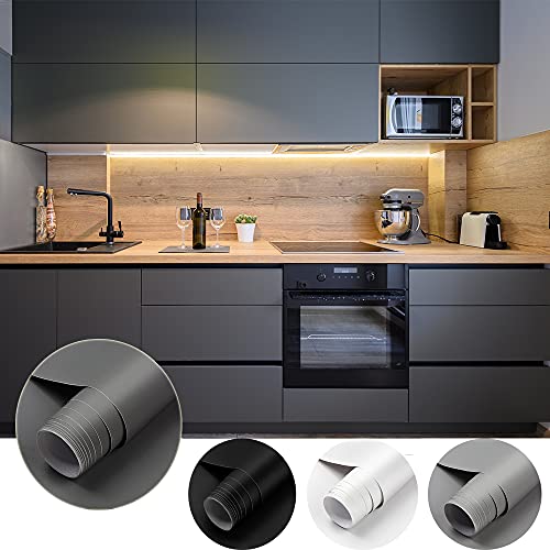 Cahomo PVC Selbstklebende Klebefolie, 60 * 550cm Matt verdickte Küchenschrank Aufkleber Möbelfolie Wasserdicht Dekofolie Tapete Vinylfolie für Möbel Schrank Tische Wände Folie Tapete von Cahomo