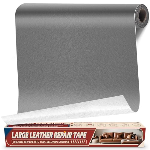 Kunstleder Flicken Selbstklebend, 90 x 200cm Selbstklebendes Kunstleder Leder Reparatur-set für Möbel, Lederflicken Selbstklebend für Autositz, Couch, Stühle, Bootssitz, Sofa Dunkelgrau Kunstleder Flicken Selbstklebend, 90 x 200cm Selbstklebendes Kunstleder Leder Reparatur-set für Möbel, Lederflicken Selbstklebend für Autositz, Couch, Stühle, Bootssitz, Sofa Dunkelgrau von Cahomo