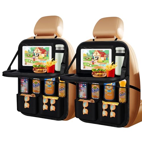 CaiTang Auto Organizer, 2 Stück Autositz Organizer Große Rückenlehnenschutz Auto Kinder Multifunktional Wasserdicht Rücksitz Organizer mit Klapptisch, Tablet Tasche und Viele Taschen-Schwarz (Schwarz) CaiTang Auto Organizer, 2 Stück Autositz Organizer Große Rückenlehnenschutz Auto Kinder Multifunktional Wasserdicht Rücksitz Organizer mit Klapptisch, Tablet Tasche und Viele Taschen-Schwarz (Schwarz) von CaiTang