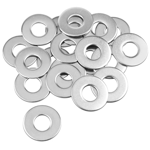 Caianwin M10 Unterlegscheiben 20 Stück, 25mm Große Beilagscheiben Edelstahl Karosseriescheiben Metallscheiben U-Scheiben für Schrauben, Muttern & Gewindestangen von Caianwin